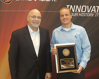 Pictured (left to right) Ray Sharrah, Streamlight President and Chief Executive Officer and Chris Soucek (CSP), Eastern Regional Manager at R.C. Bremer Marketing Associates, Inc.